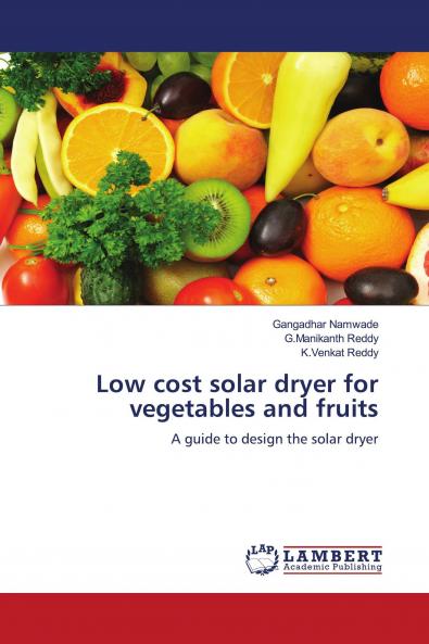 Low cost solar dryer for vegetables and fruits
