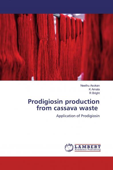 Prodigiosin production from cassava waste