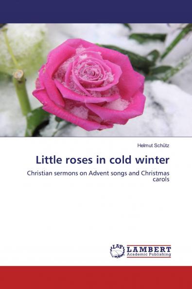 Little roses in cold winter