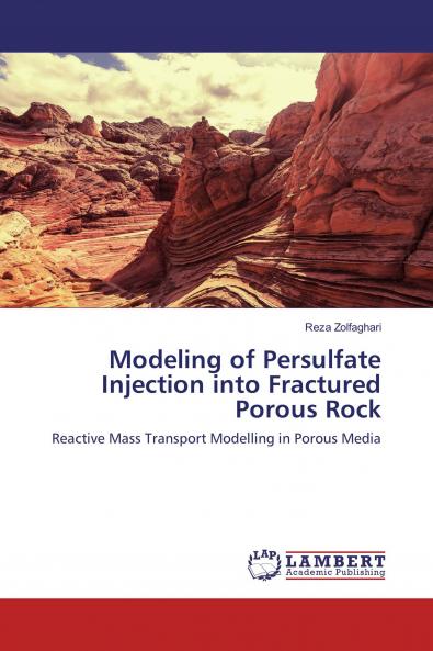 Modeling of Persulfate Injection into Fractured Porous Rock