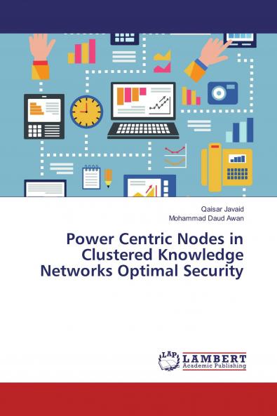 Power Centric Nodes in Clustered Knowledge Networks Optimal Security