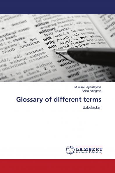 Glossary of different terms