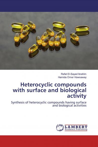 Heterocyclic compounds with surface and biological activity