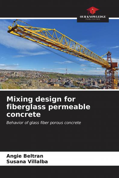 Mixing design for fiberglass permeable concrete