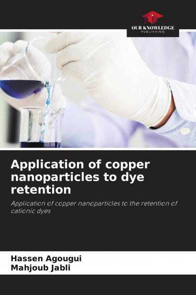 Application of copper nanoparticles to dye retention