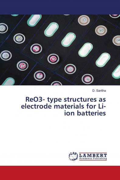 ReO3- type structures as electrode materials for Li-ion batteries