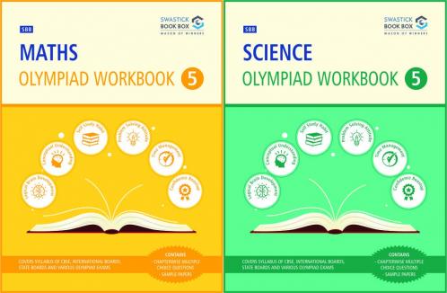 SBB Maths and Science Olympiad Workbook Combo  - Class 5