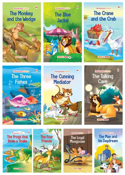 Panchatantra Story Books for Kids (Illustrated) (Set of 10 Books)
