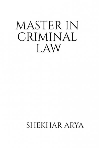 MASTER IN CRIMINAL LAW