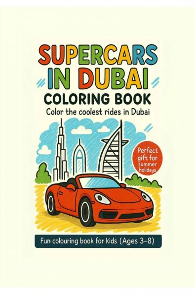 Supercars in Dubai: Coloring book - Color the coolest rides in Dubai