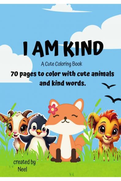 I AM KIND: A Cute Coloring Book