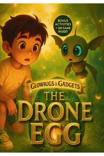 The Drone Egg: A future ready tech adventure with digital QR powered game (Book 1 of the Glowbugs & Gadgets Trilogy)