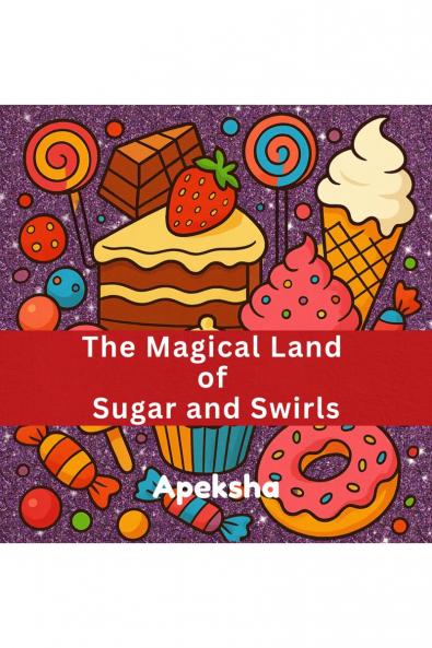 The Magical land of sugar and swirls: A Calming Coloring Journey for Kids Teens & Adults – Boost Creativity Relieve Stress and Enhance Fine Motor Skills.Elements include like candy icecream...
