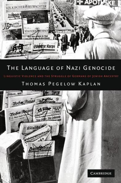 Buy The Language of Nazi Genocide Book Online at Best Price | Bookscape