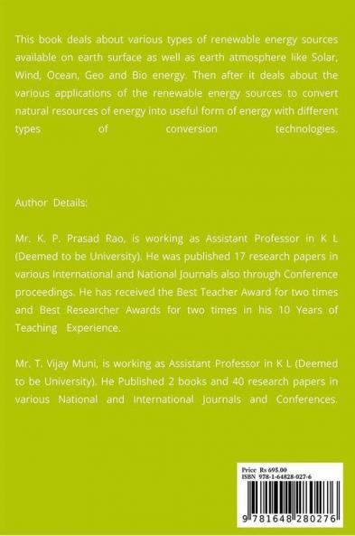 Buy Applications of Renewable Energy Sources Book Online at Best Price ...