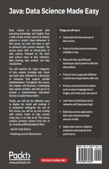 Buy Java: Data Science Made Easy Book Online at Best Price | Bookscape