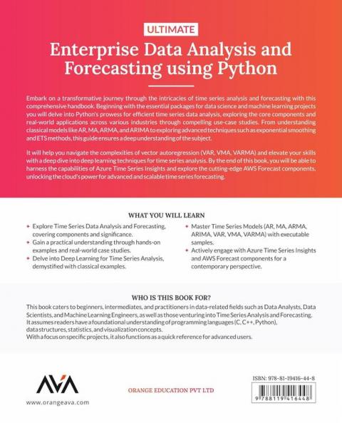 Buy Ultimate Enterprise Data Analysis and Forecasting using Python Book ...