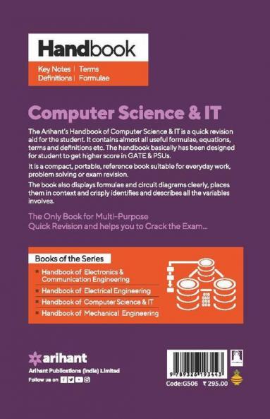 Buy Handbook Computer Science & IT for GATEIESPSU and Other Competitive ...