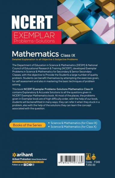 Buy NCERT Exemplar Problems-Solutions Mathematics class 9th Book Online ...