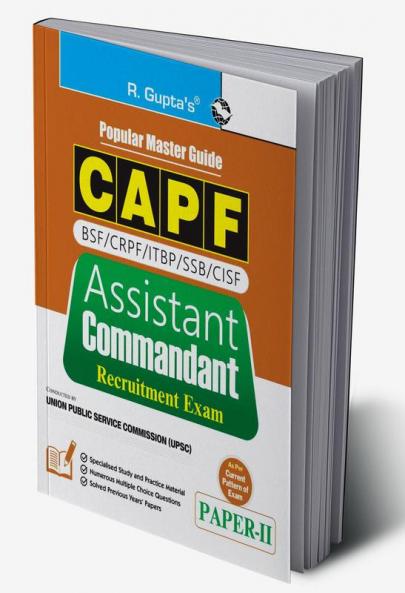 Buy UPSC : CAPF Assistant Commandant (Paper-II) Recruitment Exam Guide ...