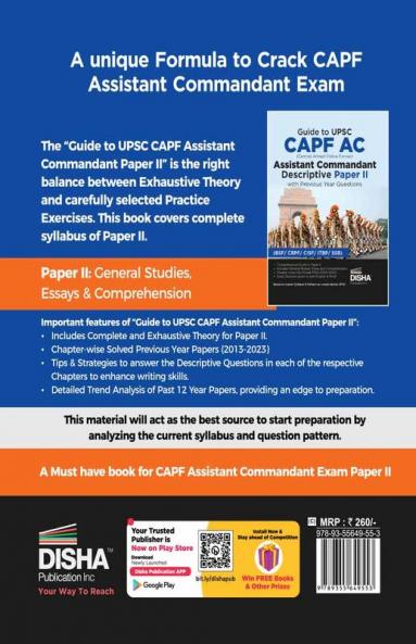 Buy Guide to UPSC CAPF AC Central Armed Police Forces Assistant ...