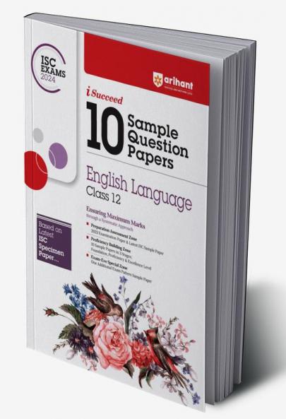 Buy Arihant ISC Sample Question Papers Class 12 English Language Book ...