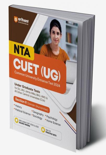 Buy Arihant NTA CUET UG Exam Guide For Section 2 Domain Humanities ...