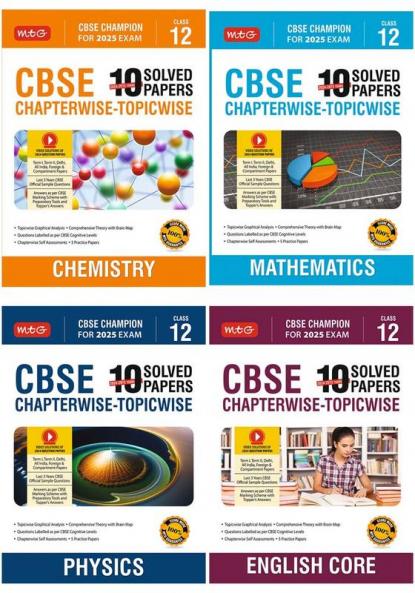 Buy MTG CBSE 10 Years (2024-2015) Chapterwise Topicwise Solved Papers ...
