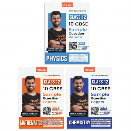 Buy Vedantu CBSE Class 12 PCM Sample Question Papers 2026 Exam Combo ...