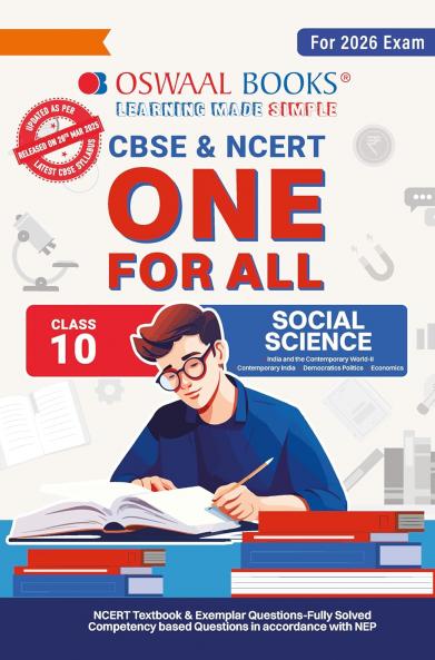 Buy Oswaal CBSE & NCERT One for All Class 10 Social Science (For 2026 ...