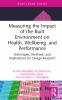 Measuring the Impact of the Built Environment on Health Wellbeing and Performance