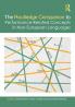 Routledge Companion to Performance-Related Concepts in Non-European Languages
