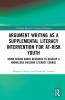 Argument Writing as a Supplemental Literacy Intervention for At-Risk Youth