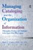 Managing Cataloging and the Organization of Information