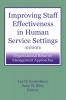 Improving Staff Effectiveness in Human Service Settings