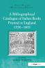 Bibliographical Catalogue of Italian Books Printed in England 1558–1603