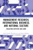 Management Research International Business and National Culture
