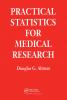 Practical Statistics for Medical Research