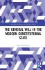 General Will in the Modern Constitutional State