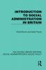 Introduction to Social Administration in Britain
