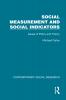Social Measurement and Social Indicators