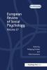European Review of Social Psychology