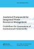 Analytical Framework for Integrated Water Resources Management