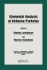 Elemental Analysis of Airborne Particles