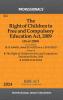 Right of Children to Free and Compulsory Education Act 2009 as amended by Right of Children to Free and Compulsory Education (Amendment) Act 2019