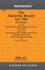 Maternity Benefit Act 1961 Alongwith Maternity Benefit (Mines and Circus) Rules 1963