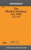 Weekly Holidays Act 1942 With Short Comments