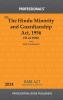 Hindu Minority and Guardianship Act 1956 With State Amendments & Short Comments