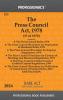Press Council Act 1978 Alongwith Press Council Rules 1979