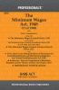 Minimum Wages Act 1948 with State Amendments alongwith Minimum Wages (Central) Rules 1950